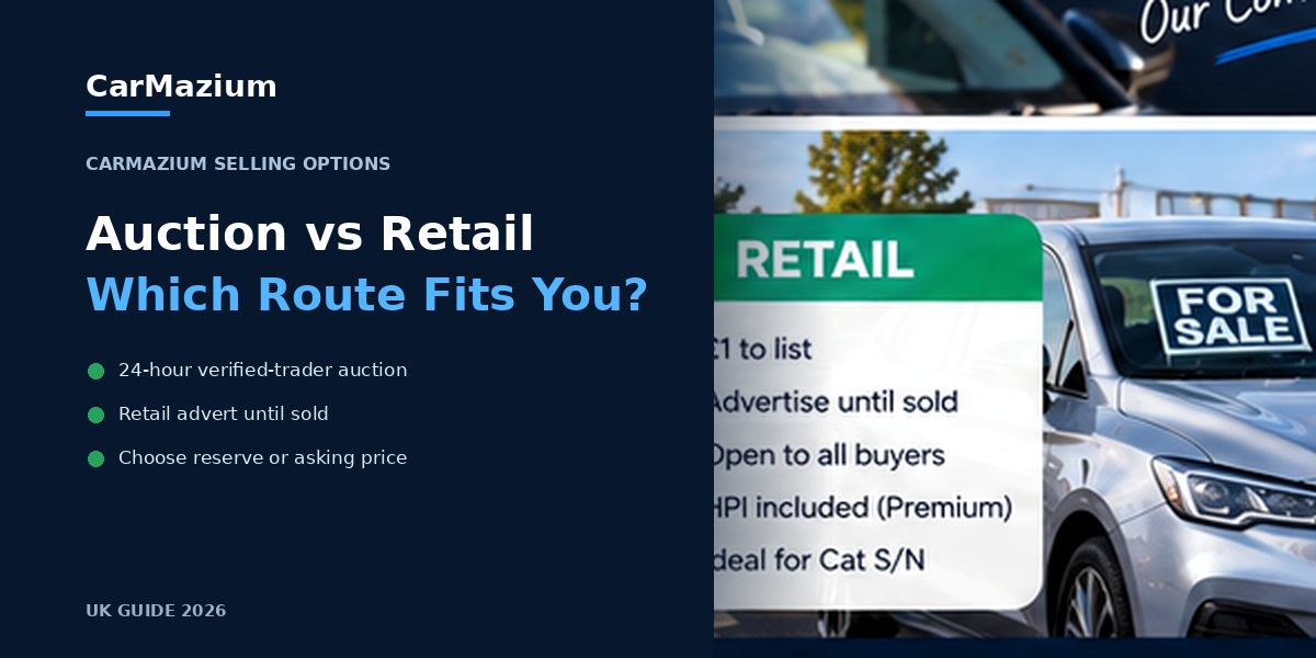 CarMazium Auction vs Retail: Which Route Should Sellers Choose?