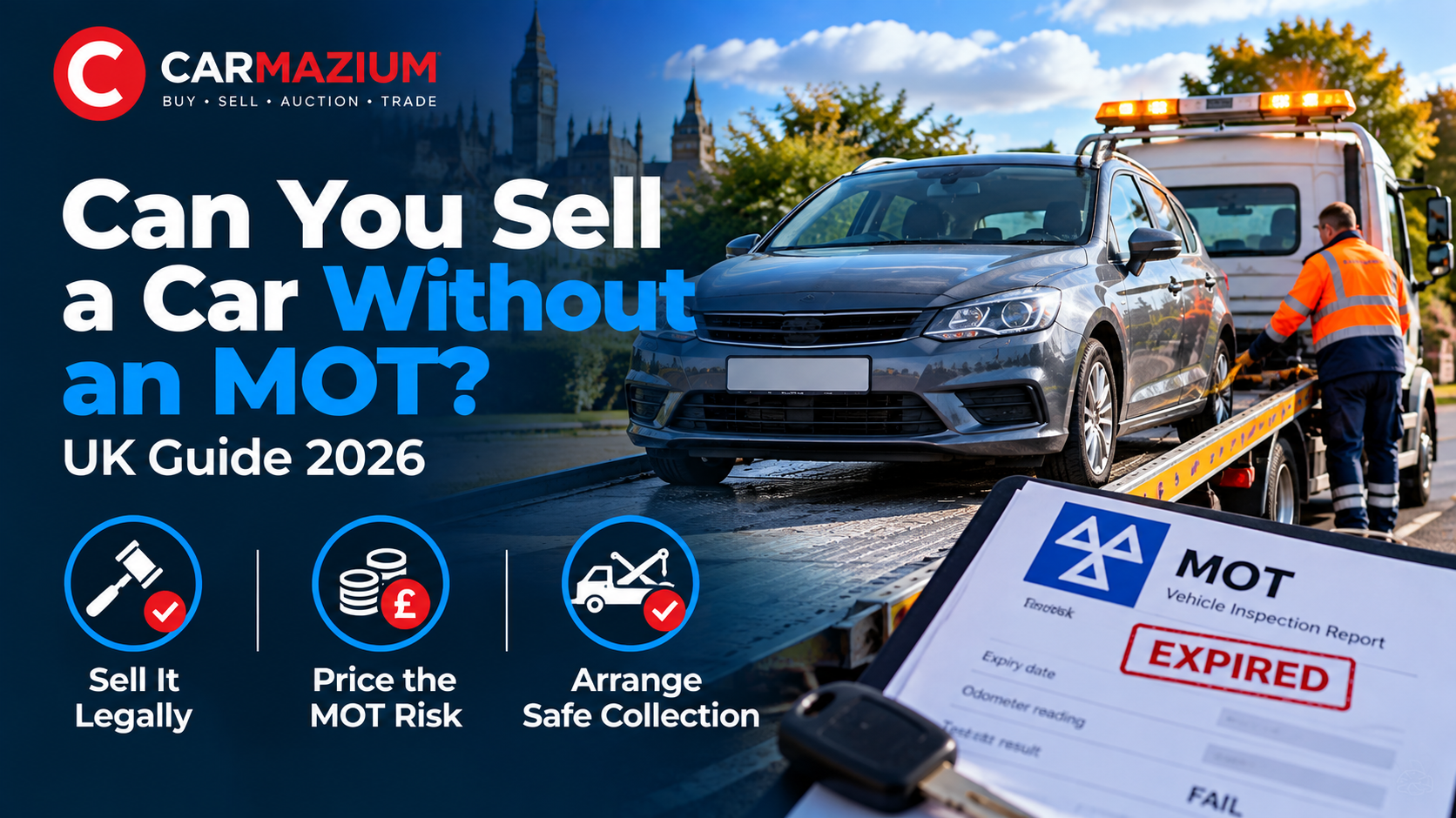 Can You Sell a Car Without an MOT? UK Guide 2026