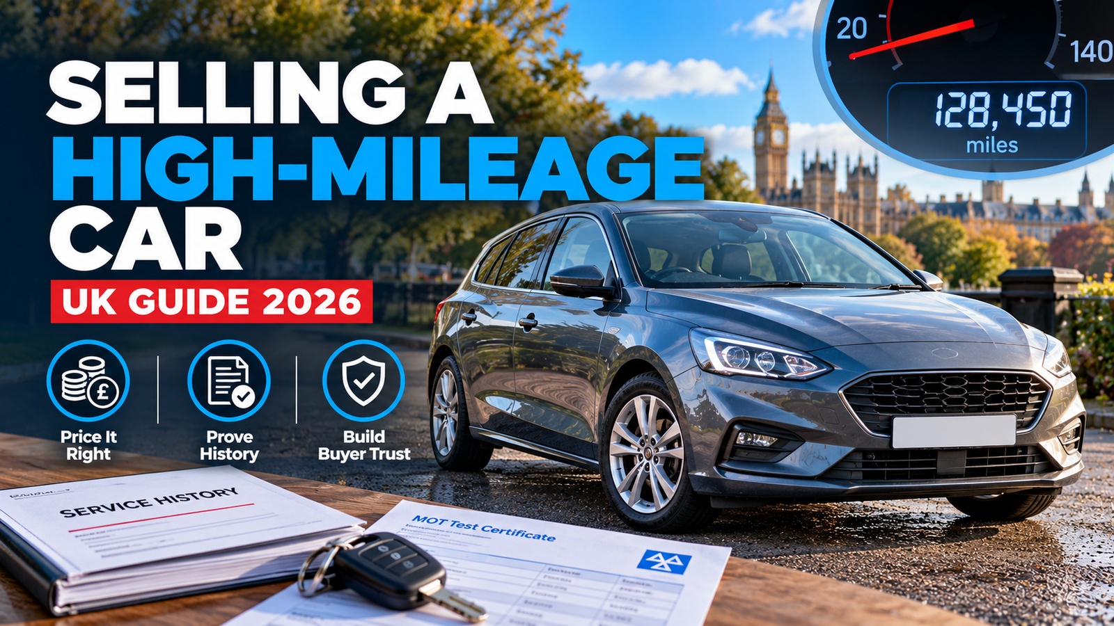 How to Sell a High-Mileage Car in the UK: Pricing & Buyer Trust Guide 2026
