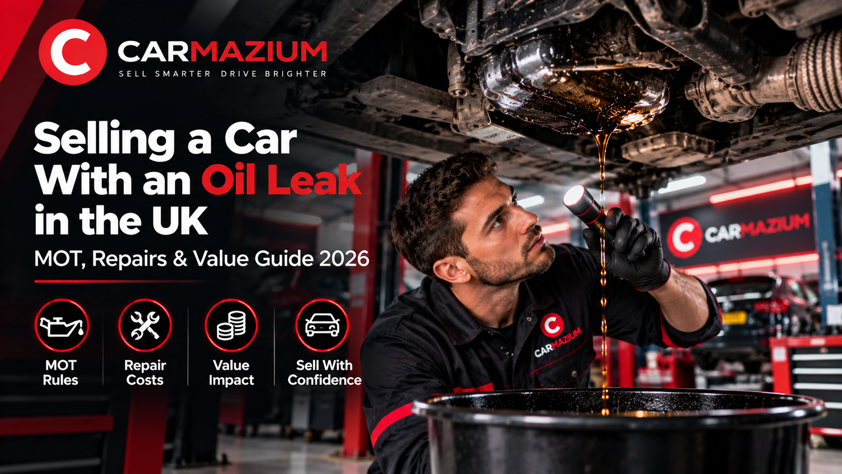 Selling a Car With an Oil Leak in the UK: MOT, Repairs & Value (2026)