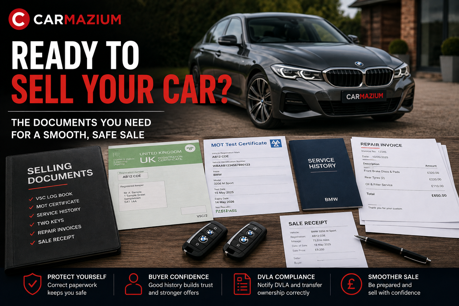 What Documents Do You Need to Sell a Car in the UK? 2026 Checklist