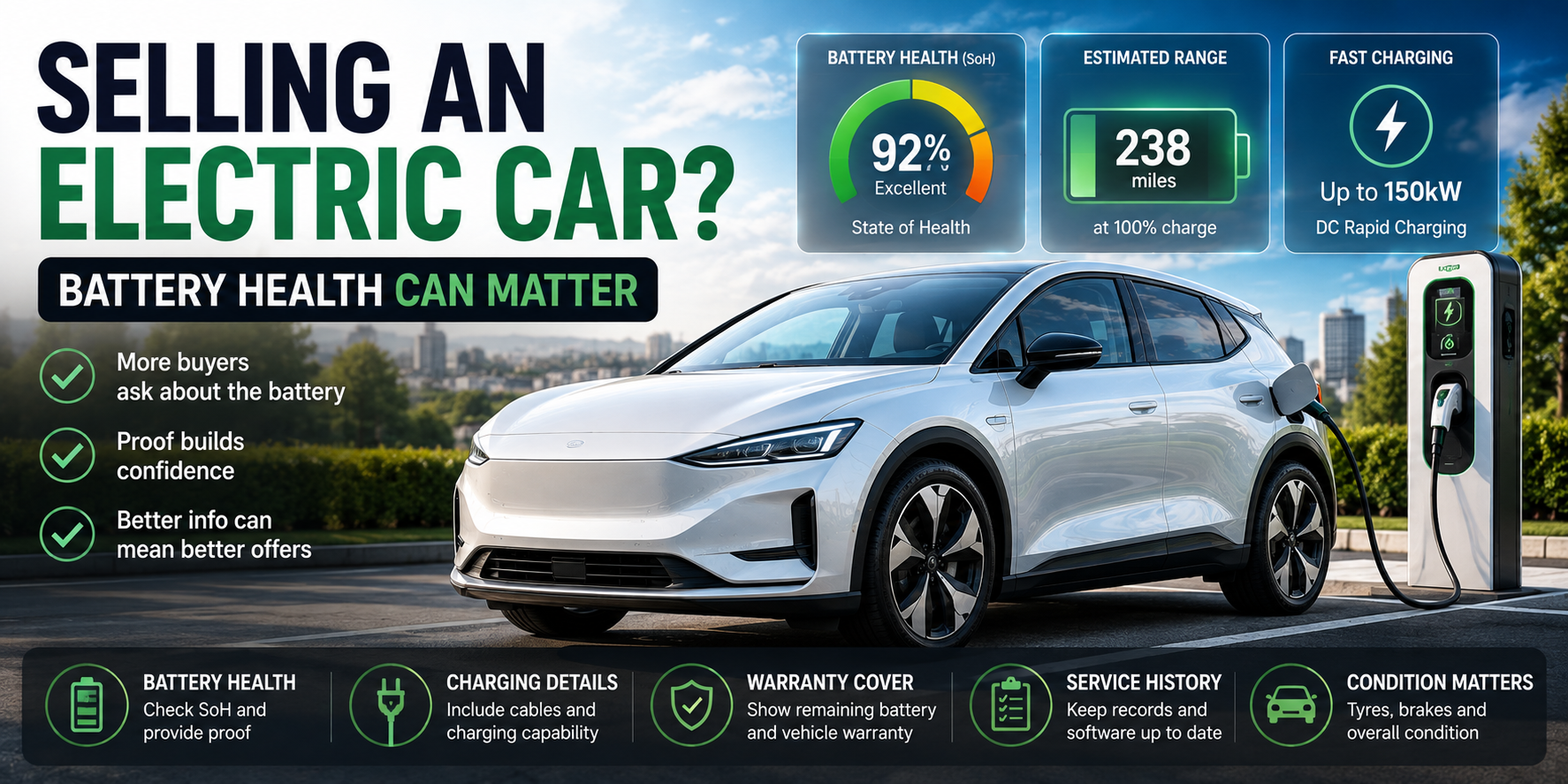 Selling an Electric Car in the UK: Battery Health, Range & Value Guide 2026